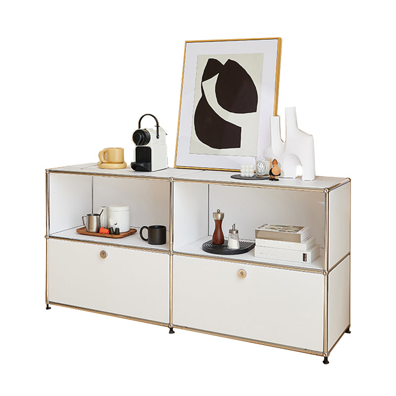 Modern Rectangle Storage Server Metal Sideboard for Dining Room