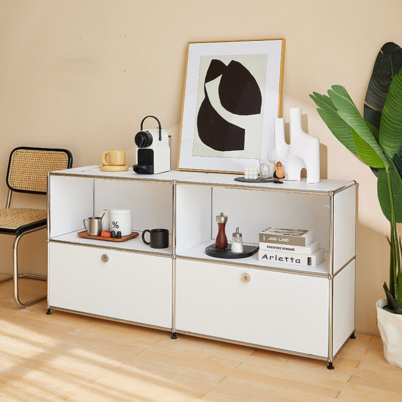 Modern Rectangle Storage Server Metal Sideboard for Dining Room