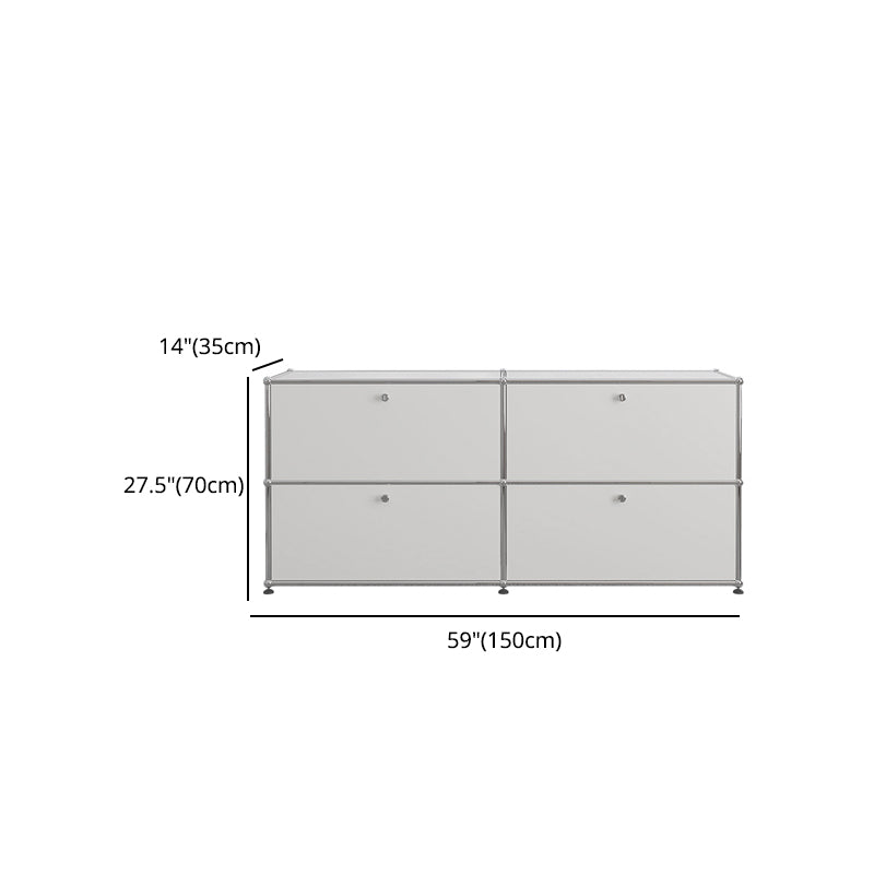 Modern Rectangle Storage Server Metal Sideboard for Dining Room