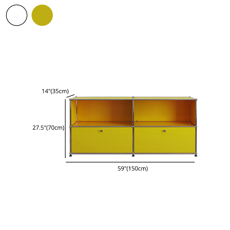 Modern Rectangle Storage Server Metal Sideboard for Dining Room