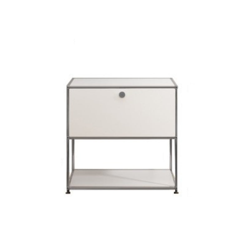 White Colour Metal Sideboard Modern Style Dining Sideboard for Living Room