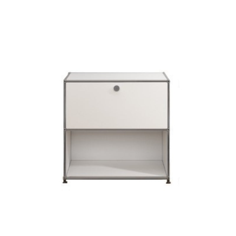 White Colour Metal Sideboard Modern Style Dining Sideboard for Living Room