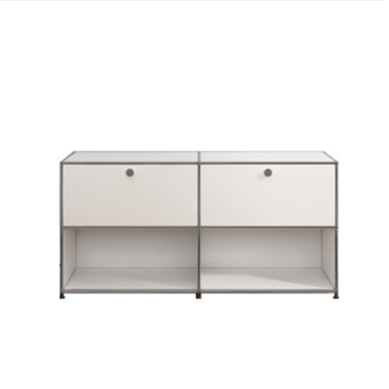 White Colour Metal Sideboard Modern Style Dining Sideboard for Living Room