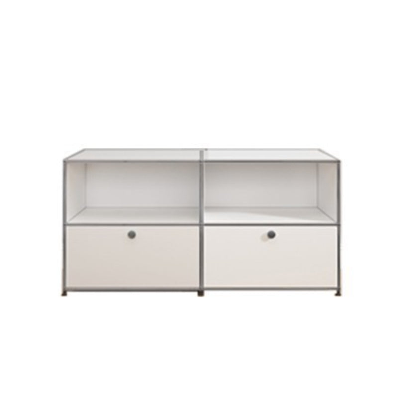 White Colour Metal Sideboard Modern Style Dining Sideboard for Living Room