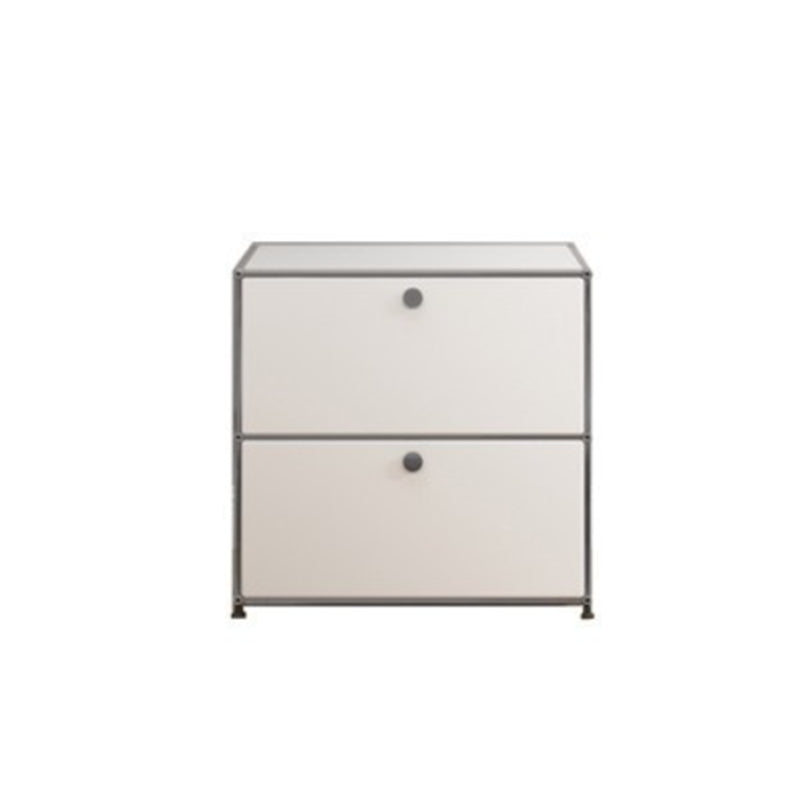 White Colour Metal Sideboard Modern Style Dining Sideboard for Living Room