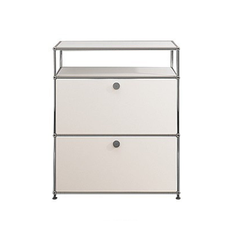 White Colour Metal Sideboard Modern Style Dining Sideboard for Living Room