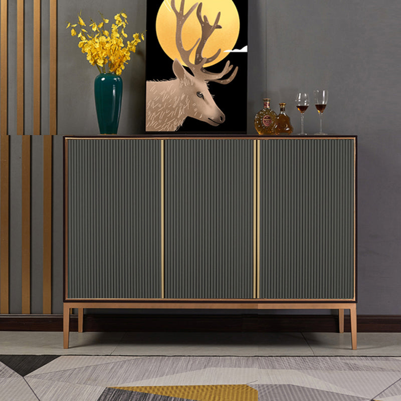 Glam Style Sideboard Engineered Wood Dining Sideboard with Doors for Living Room