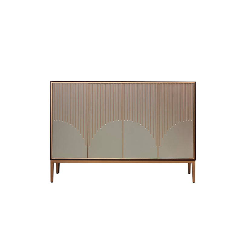 Glam Style Sideboard Engineered Wood Dining Sideboard with Doors for Living Room