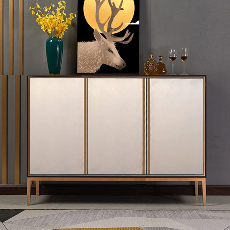 Glam Style Sideboard Engineered Wood Dining Sideboard with Doors for Living Room