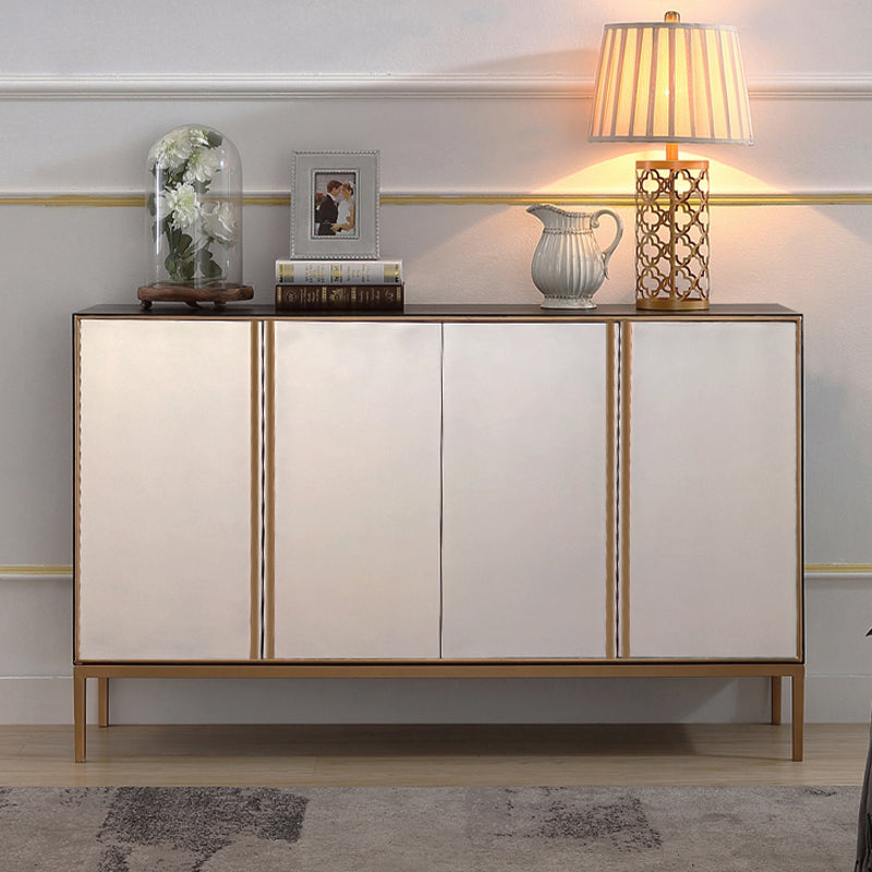 Glam Style Sideboard Engineered Wood Dining Sideboard with Doors for Living Room