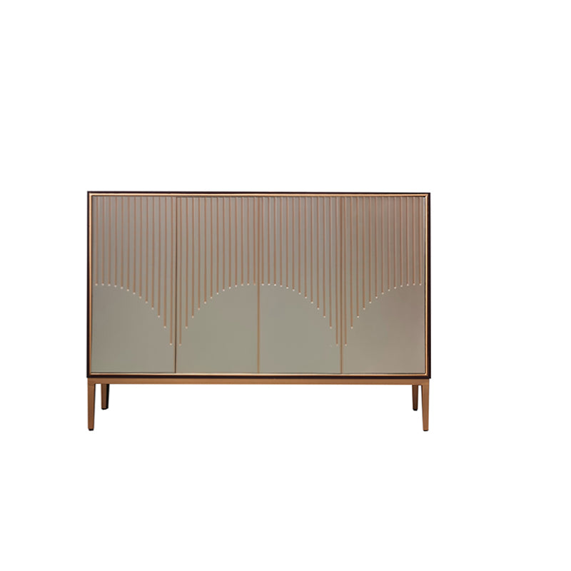 Glam Style Sideboard Engineered Wood Dining Sideboard with Doors for Living Room