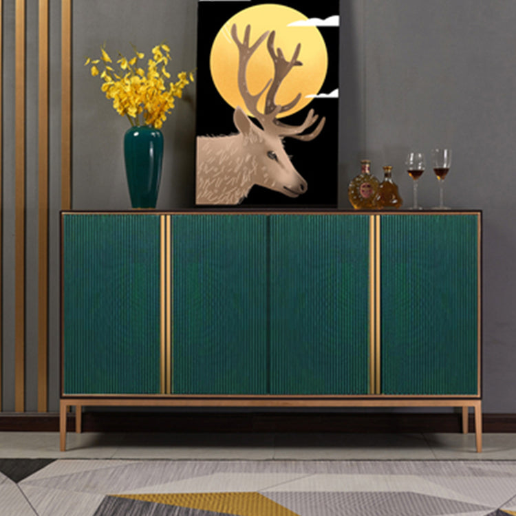 Glam Style Sideboard Engineered Wood Dining Sideboard with Doors for Living Room