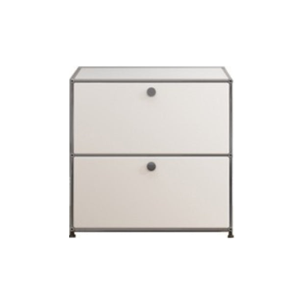 White Colour Metal Sideboard Contemporary Style Storage Dining Sideboard