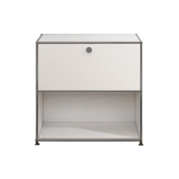 White Colour Metal Sideboard Contemporary Style Storage Dining Sideboard