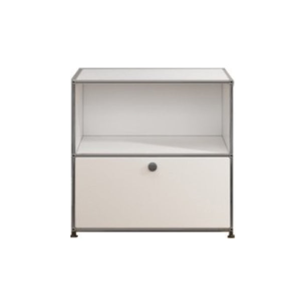 White Colour Metal Sideboard Contemporary Style Storage Dining Sideboard