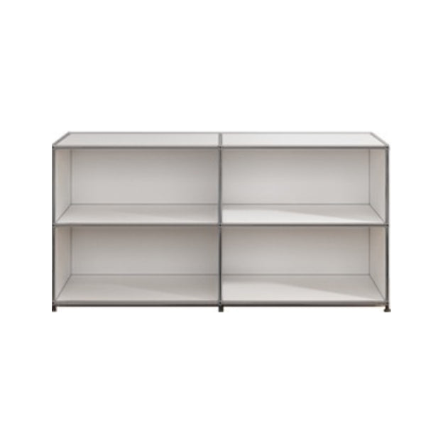 White Colour Metal Sideboard Contemporary Style Storage Dining Sideboard