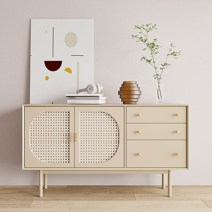 Modern Rectangle Storage Server Wooden Sideboard with Drawers and Doors