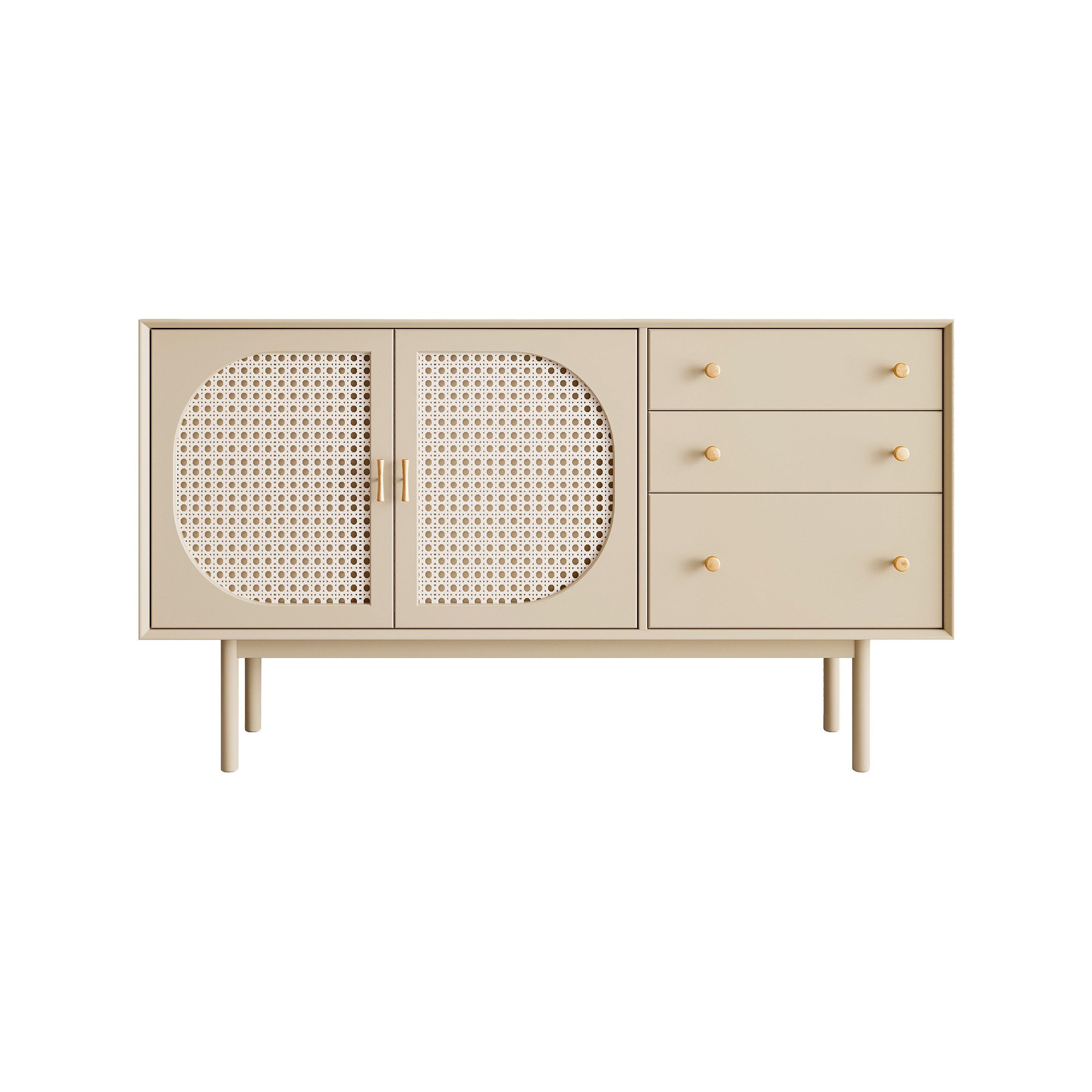 Modern Rectangle Storage Server Wooden Sideboard with Drawers and Doors