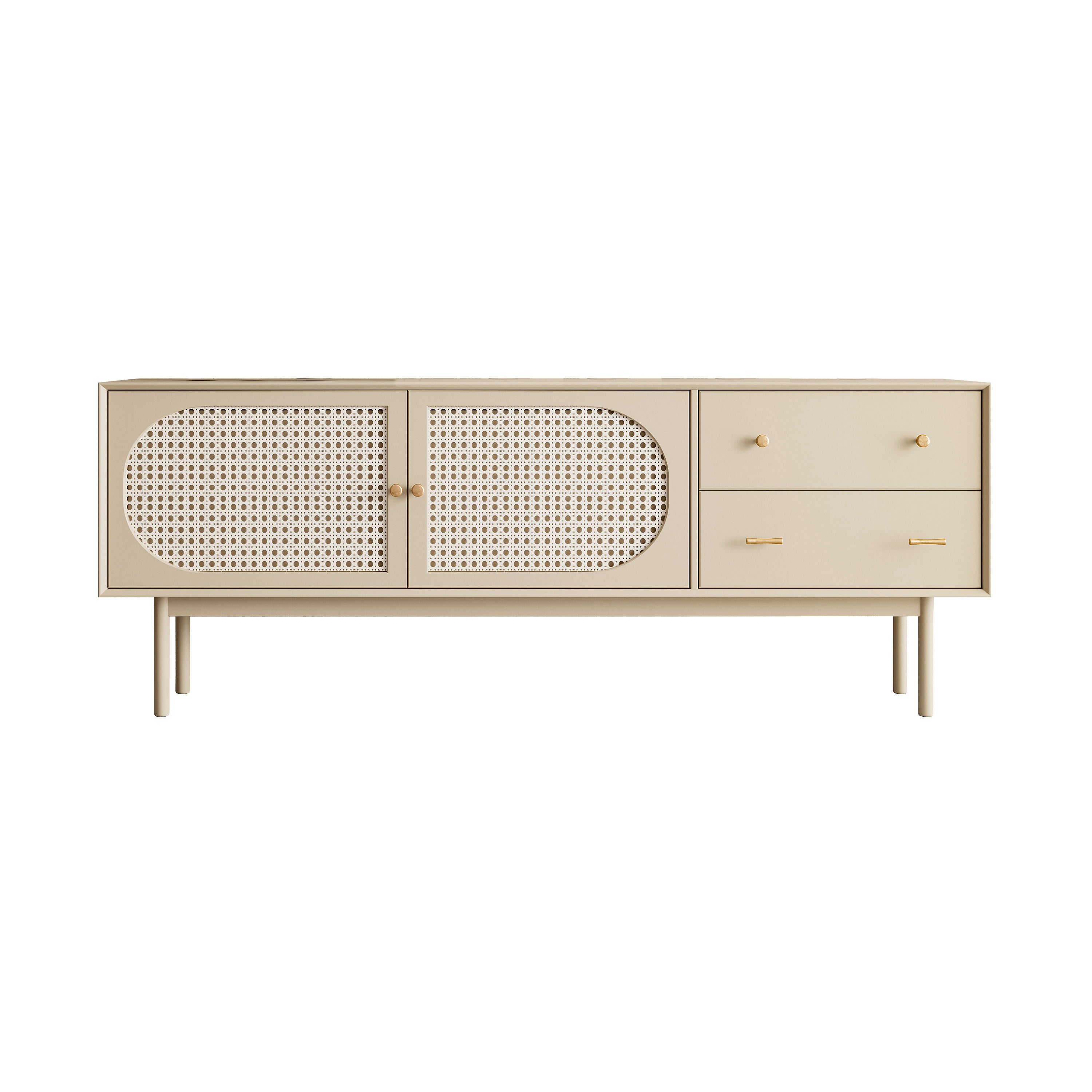 Modern Rectangle Storage Server Wooden Sideboard with Drawers and Doors