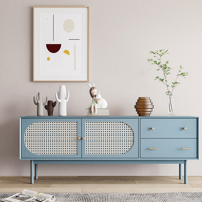 Modern Rectangle Storage Server Wooden Sideboard with Drawers and Doors