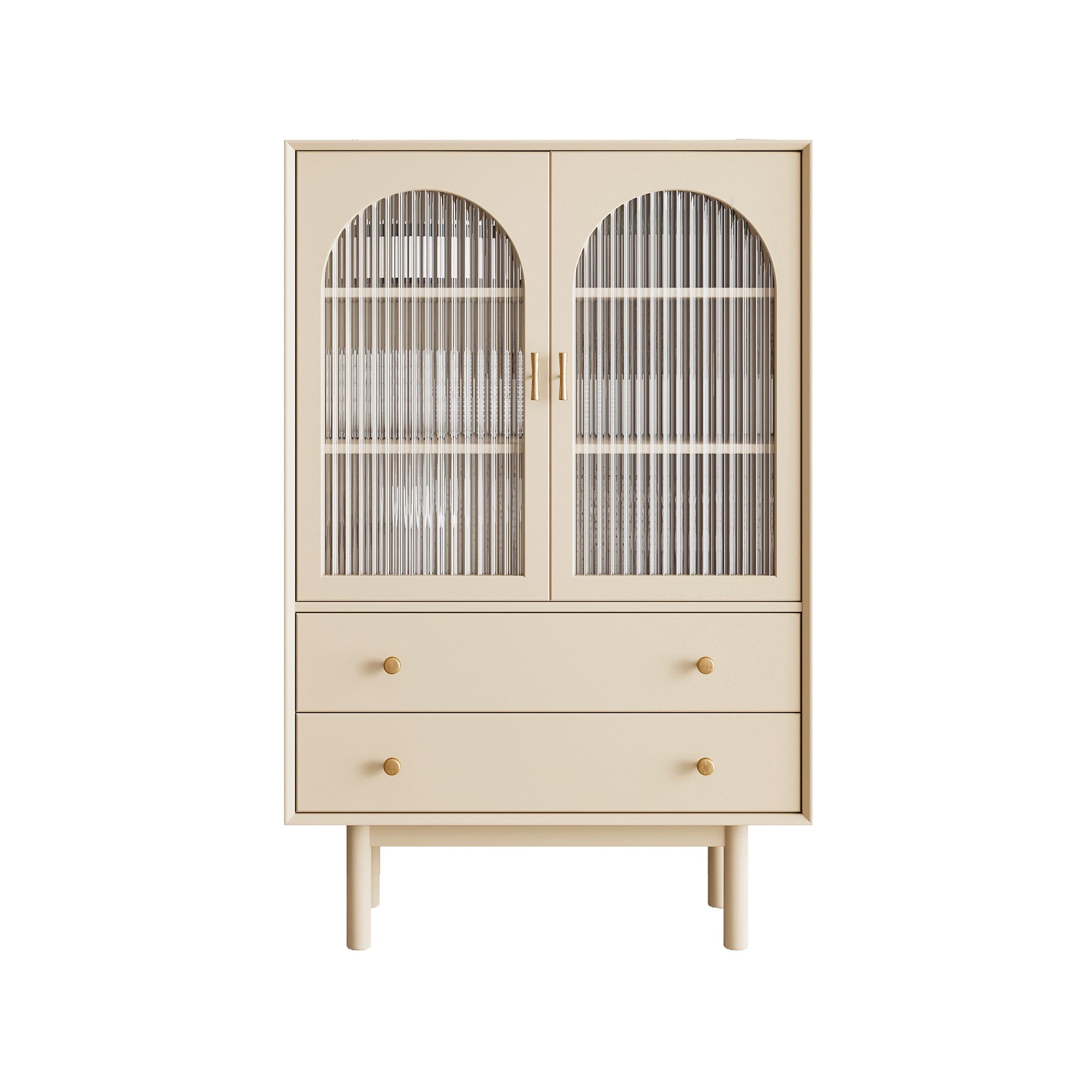 Modern Rectangle Storage Server Wooden Sideboard with Drawers and Doors