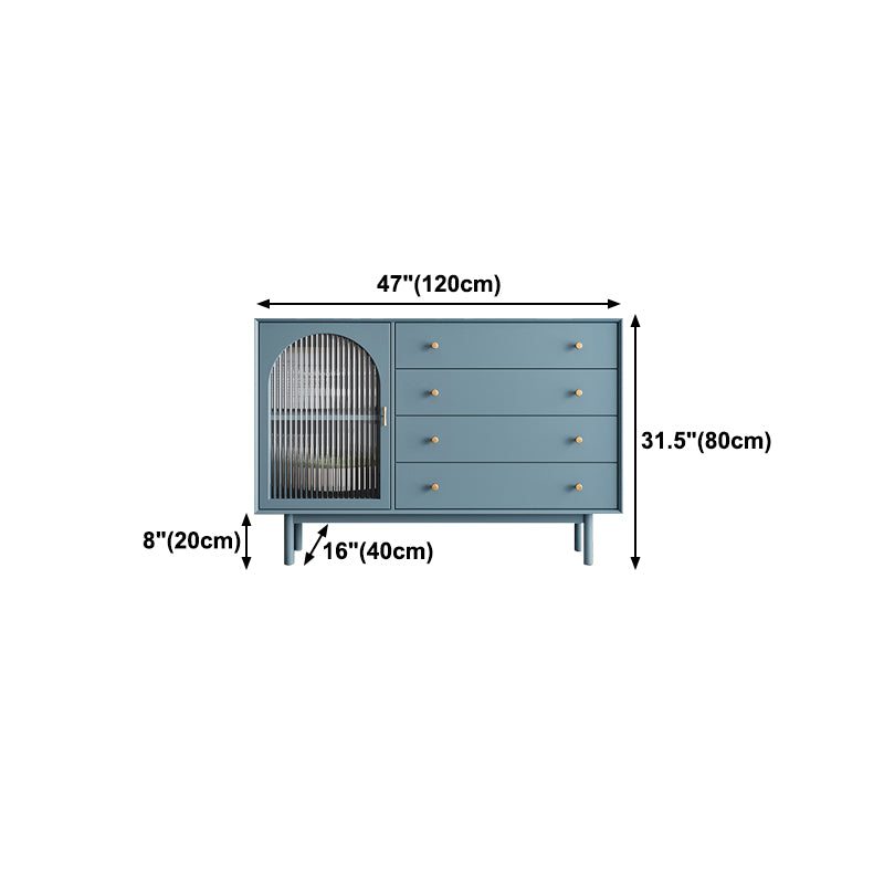 Modern Rectangle Storage Server Wooden Sideboard with Drawers and Doors
