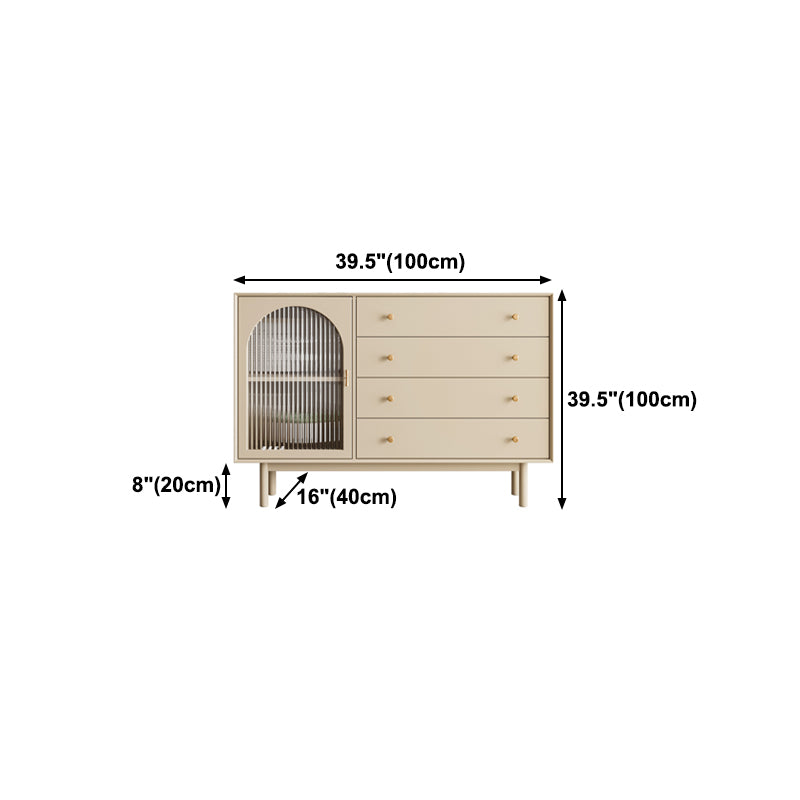 Modern Rectangle Storage Server Wooden Sideboard with Drawers and Doors