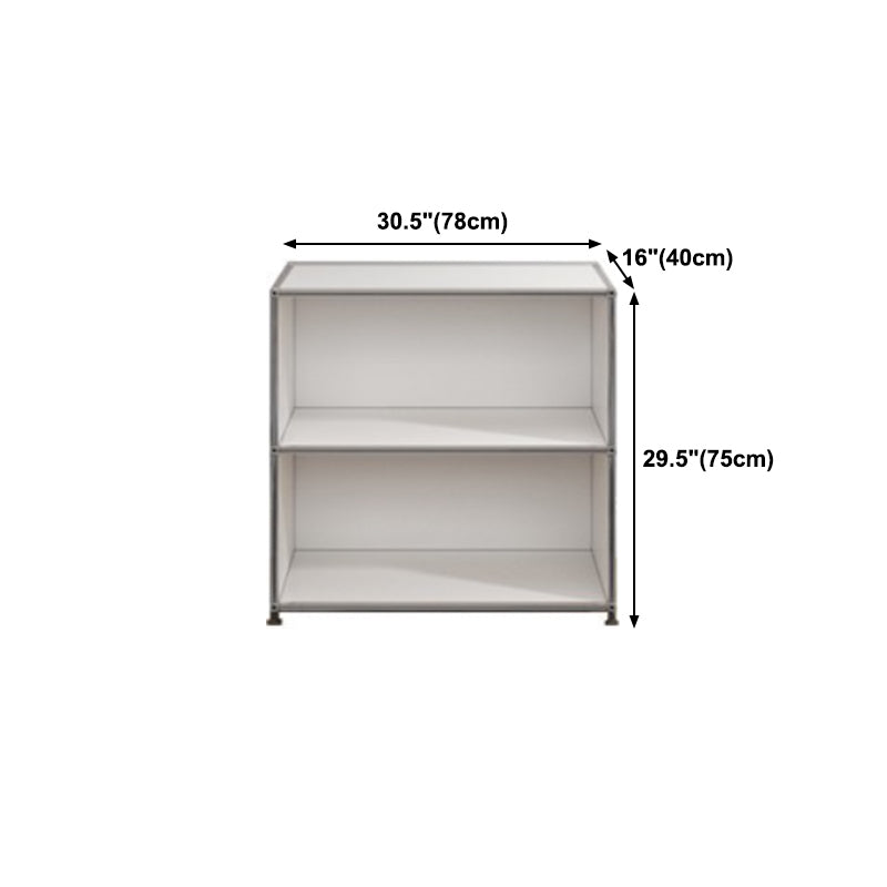 White Colour Stainless Steel Sideboard Contemporary Style Storage Server