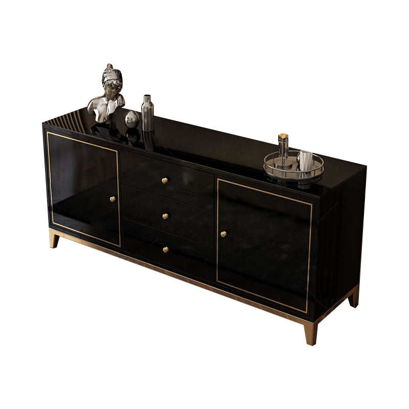 Rectangle Sideboard Luxury Storage Server with Drawers and Doors