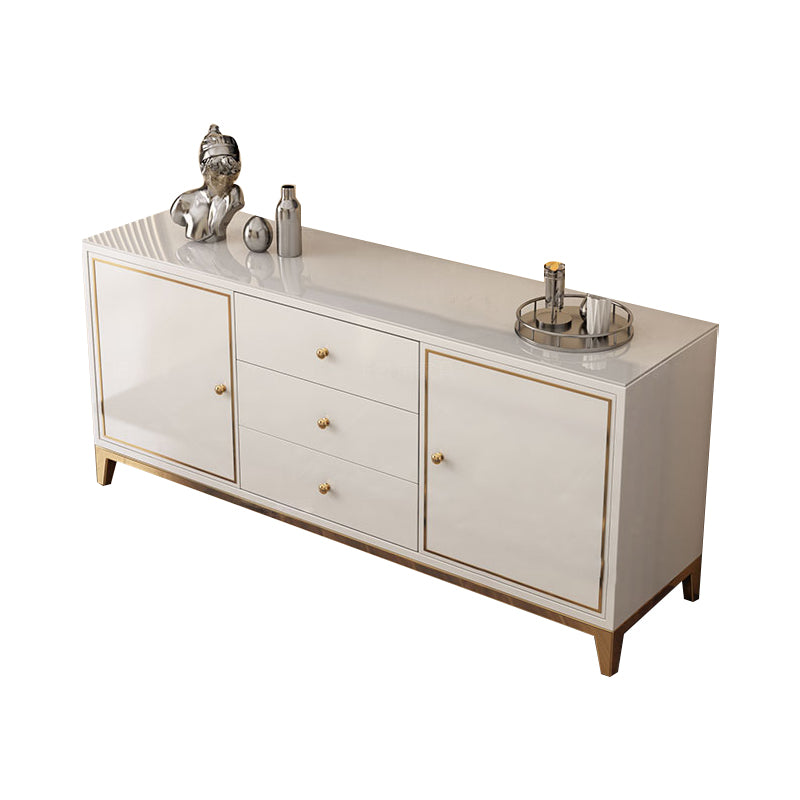 Rectangle Sideboard Luxury Storage Server with Drawers and Doors