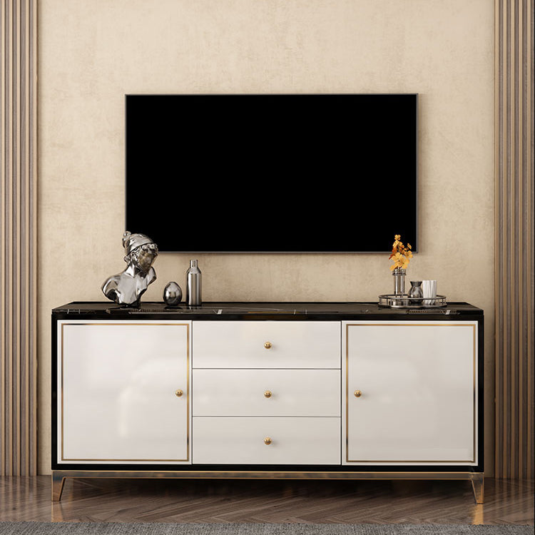 Rectangle Sideboard Luxury Storage Server with Drawers and Doors