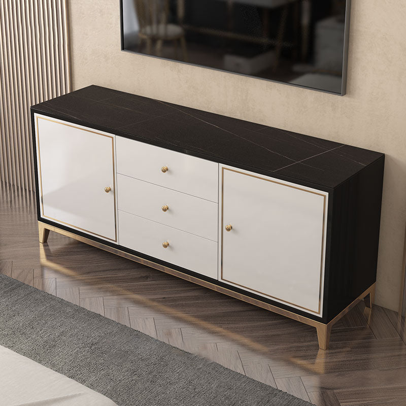 Rectangle Sideboard Luxury Storage Server with Drawers and Doors