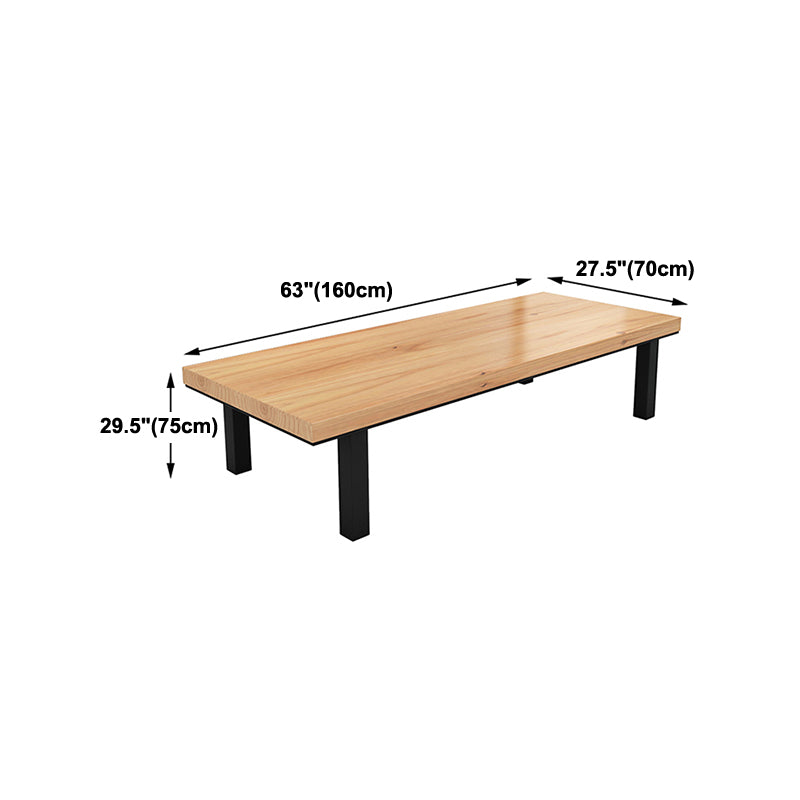 Solid Wood Meeting Table Modern Rectangle Office Working Desk