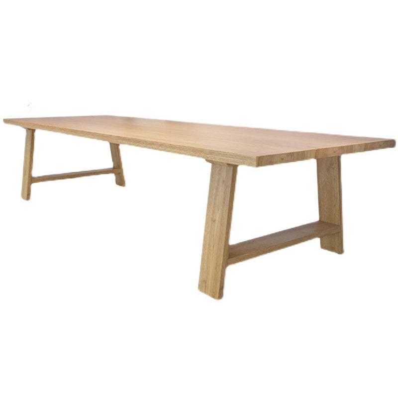 Solid Wood Office Table Contemporary Wood Color Meeting Table