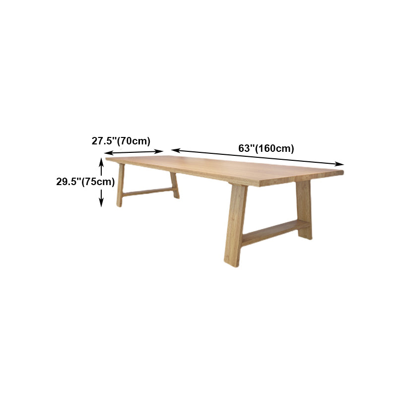 Solid Wood Office Table Contemporary Wood Color Meeting Table