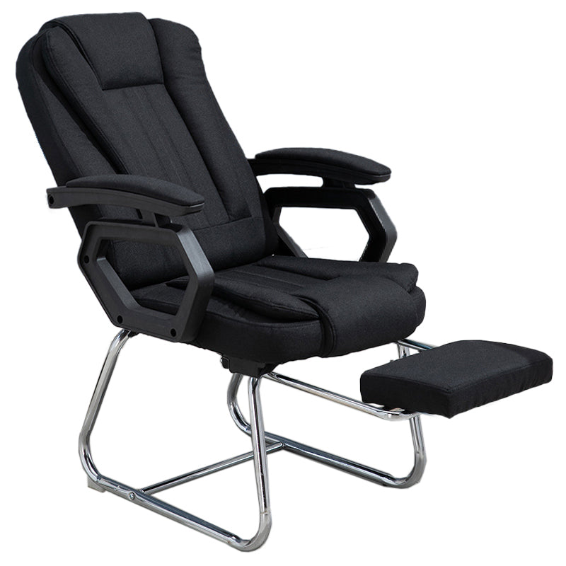 High Back Executive Office Chair with Chrome Metal Frame Contemporary Task Chair