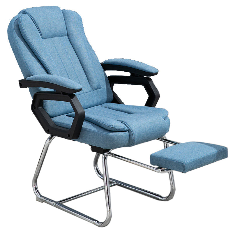 High Back Executive Office Chair with Chrome Metal Frame Contemporary Task Chair