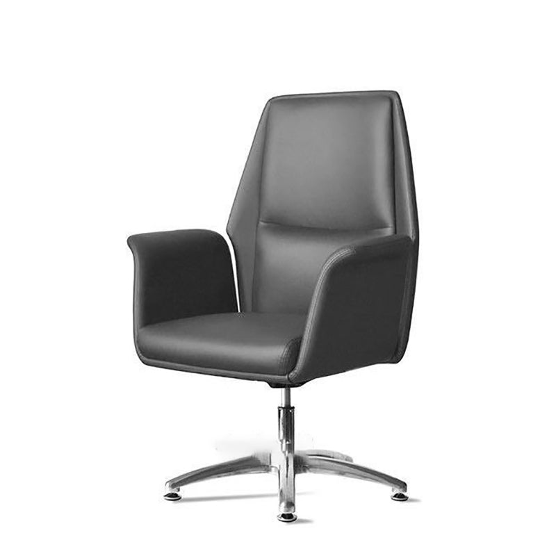 Modern Office Chair with Silver Metal Frame Executive Ergonomic Task Chair