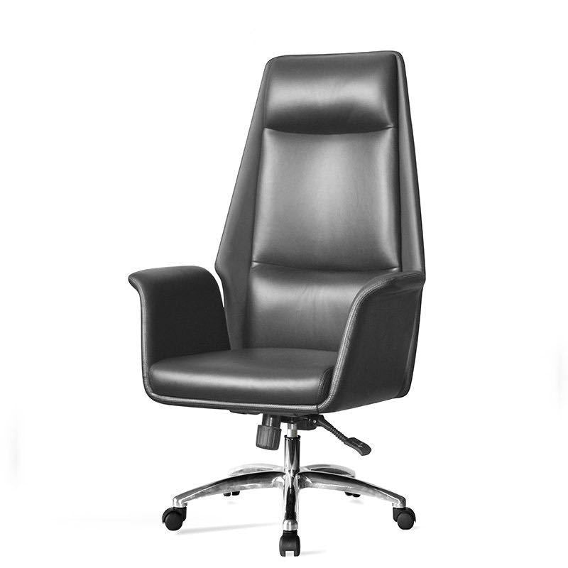 Modern Office Chair with Silver Metal Frame Executive Ergonomic Task Chair