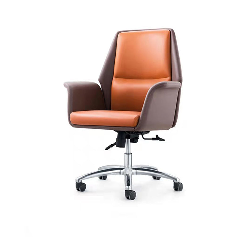 Modern Office Chair with Silver Metal Frame Executive Ergonomic Task Chair