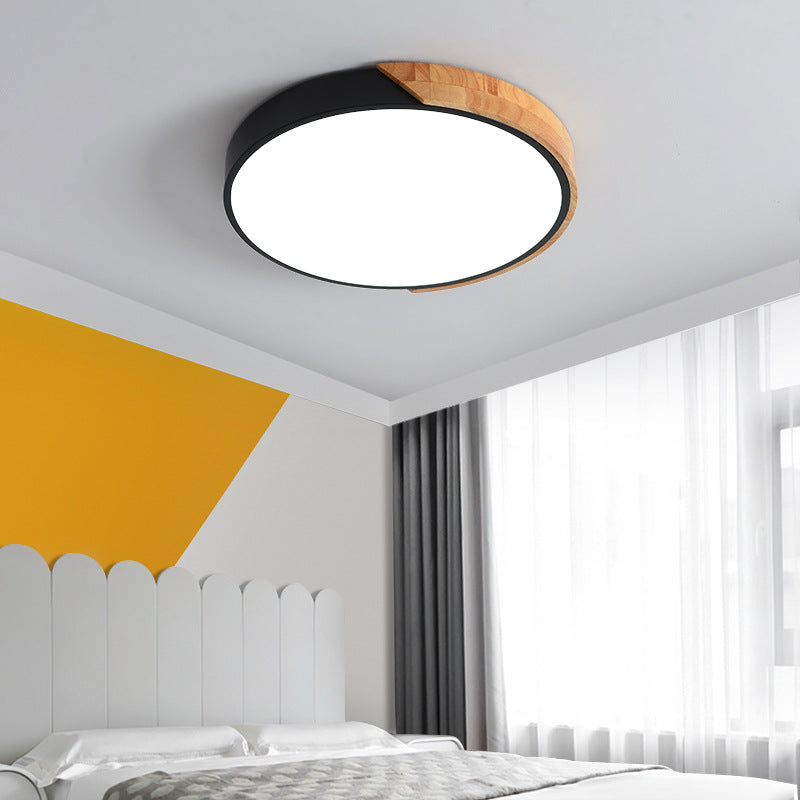 Modern Style Circle Shape Ceiling Lamp Metal 1 Light Ceiling Lighting for Dining Room