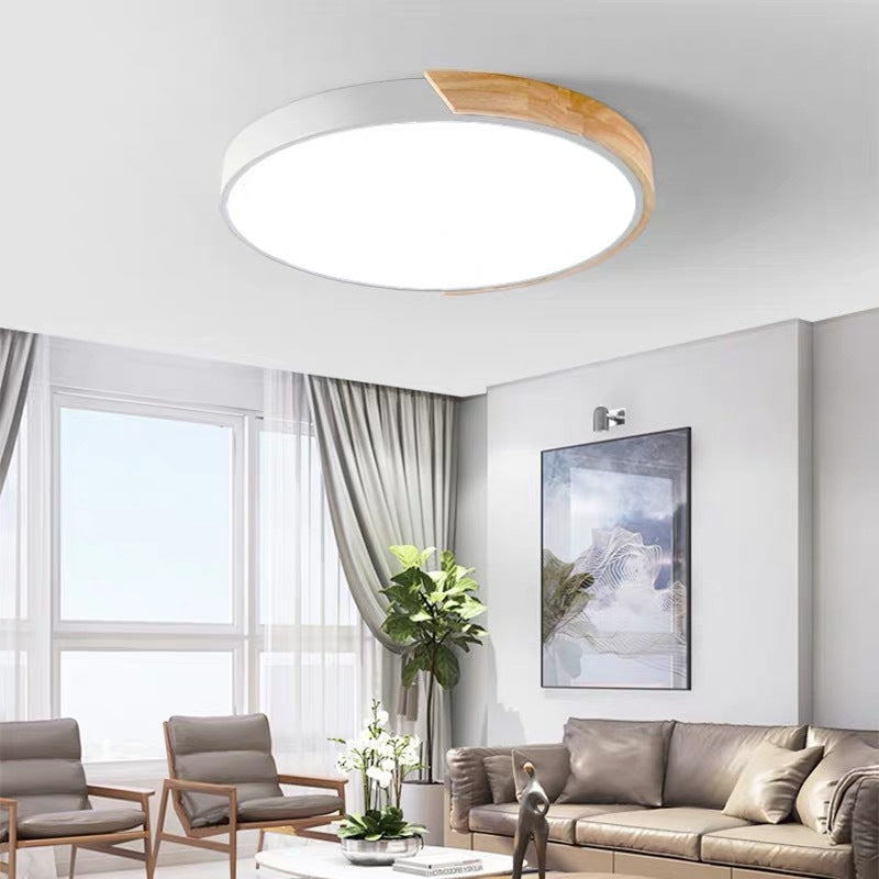 Modern Style Circle Shape Ceiling Lamp Metal 1 Light Ceiling Lighting for Dining Room
