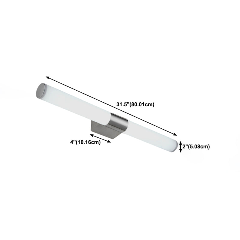 White Wall Vanity Light Creative Minimalist Vanity Strip Light for Bathroom