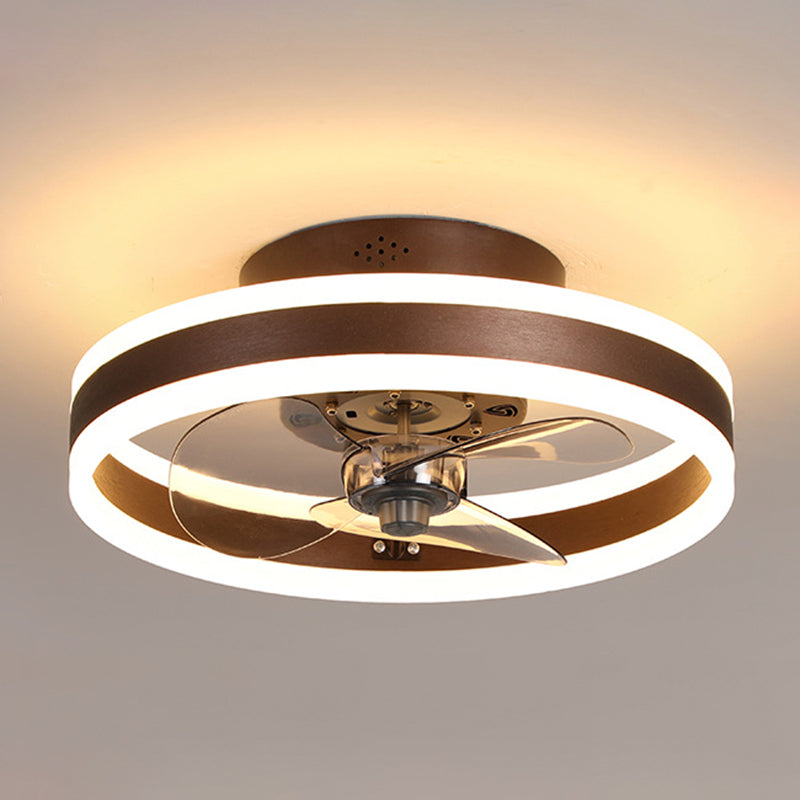 1 Light Ceiling Fan Lighting Modern Style Metal Ceiling Fan Light for Living Room