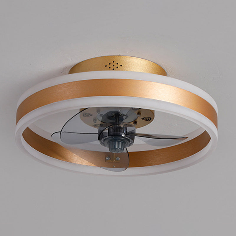 1 Light Ceiling Fan Lighting Modern Style Metal Ceiling Fan Light for Living Room