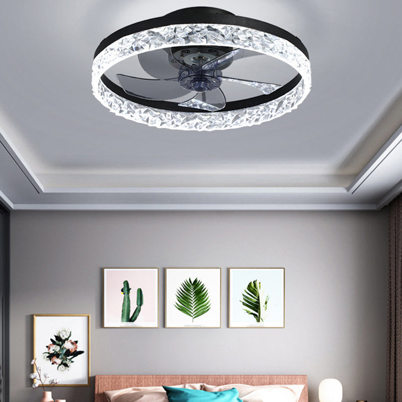 1 Light Ceiling Fan Lighting Modern Style Metal Ceiling Fan Light for Living Room