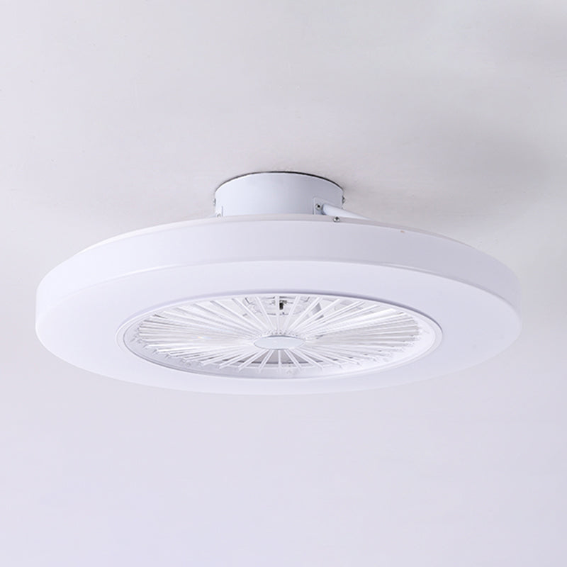 Metal Ceiling Fan Light Modern Style 1 Light Ceiling Fan Lighting for Living Room