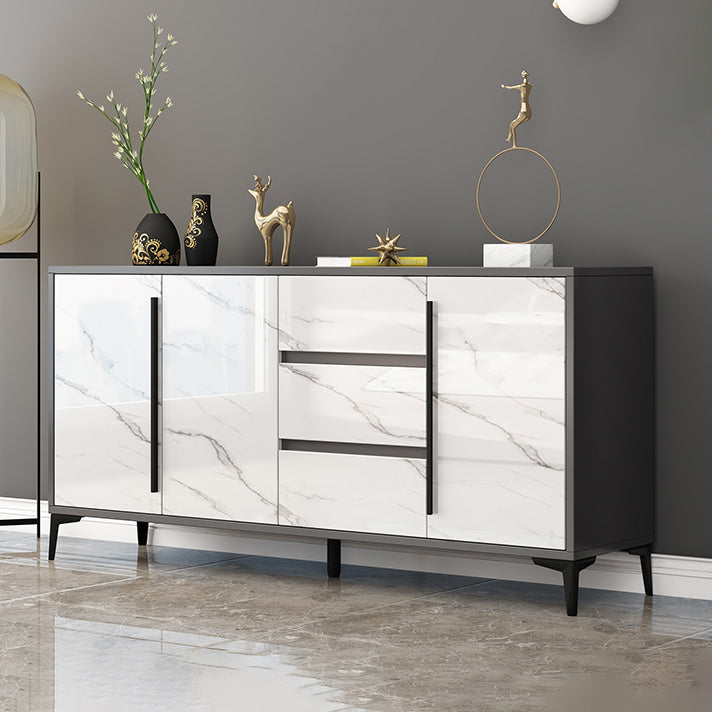 Engineered Wood Contemporary Sideboard Cabinet Dining Room Sideboard