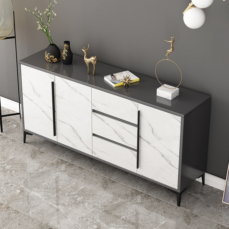 Engineered Wood Contemporary Sideboard Cabinet Dining Room Sideboard