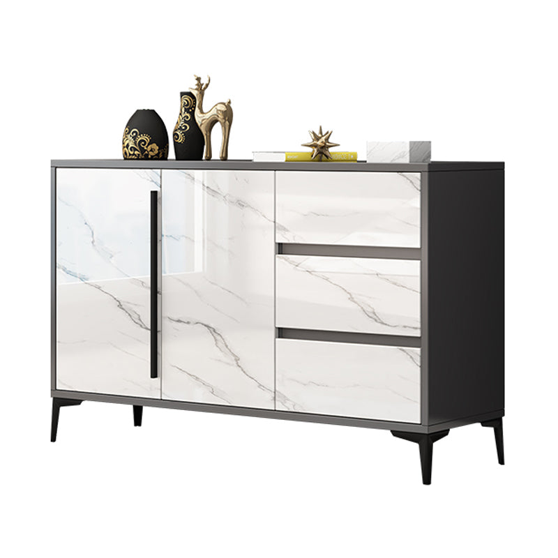 Engineered Wood Contemporary Sideboard Cabinet Dining Room Sideboard